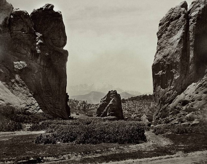 William Henry Jackson, Gateway, Garden of the Gods & Pikes Peak, after 1880
Vintage albumen print from a mammoth-plate glass negative, 16 3/4 x 21 1/4 in. (42.5 x 54 cm)
2357