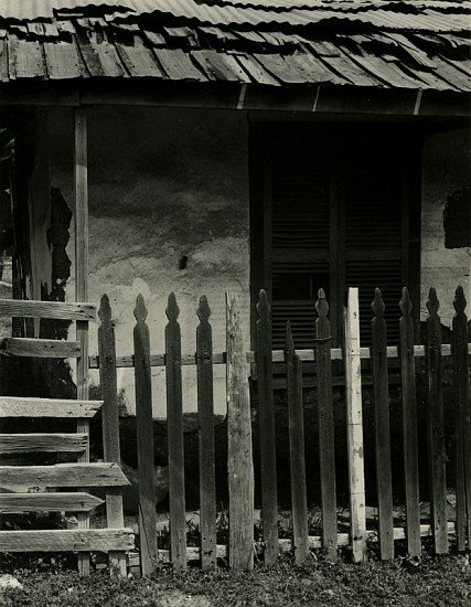 Alma Lavenson, Deserted Shack, Hornitos, 1940-41
Vintage gelatin silver print, 9 5/8 x 7 1/2 in. (24.4 x 19.1 cm)
(Also titled Adobe House with Picket Fence)
5171
