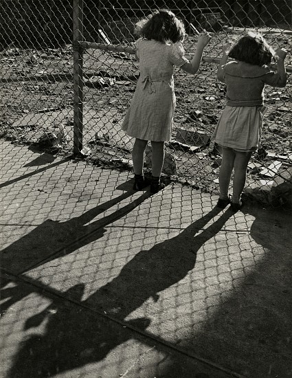 Eliot Elisofon, A wire fence is put up to keep trespassers out, from Playgrounds for Manhattan, 1938
Vintage gelatin silver print, 13 3/8 x 10 3/8 in. (34 x 26.4 cm)
6069
Sold