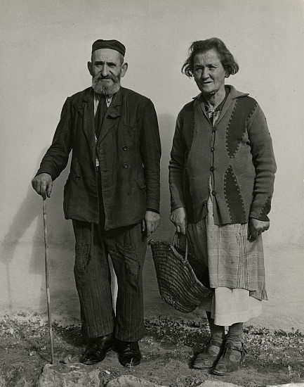 Eliot Elisofon, Concentration Camp in French Morocco, 1942
Vintage gelatin silver print, 9 3/8 x 7 3/8 in. (23.8 x 18.7 cm)
Morris Yankel age 70 and his wife Chanah age 72. Left Poland in 1940 to escape the Pogroms.
(Sold as part of a group of 18 prints)
6113
