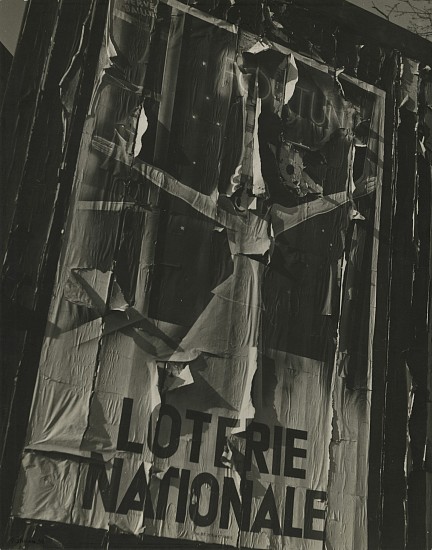 Pierre Jahan, Loterie Nationale, 1938
Vintage gelatin silver print, 14 7/16 x 11 7/16 in. (36.7 x 29.1 cm)
Fortune, first poster of the National Lottery
7934
$7,000