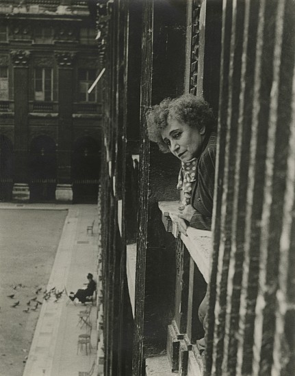 Pierre Jahan, Colette, 1941
Vintage gelatin silver print, 7 1/4 x 5 3/4 in. (18.4 x 14.6 cm)
the French writer, at the window of her apartment at the Palais-Royal, Paris
7924