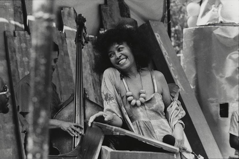 David Gahr, Abbey Lincoln, 1974
Gelatin silver print, 6 x 9 in. (15.2 x 22.9 cm)
A candid, rare portrait of Anna Marie Wooldridge (1930-2010), better known as Abbey Lincoln, a vocalist, songwriter, and actress, who wrote and performed her own compositions as well as standards. She was also a civil-rights advocate and activist from the 1960s onward. Signed by the photographer.
7368
Sold