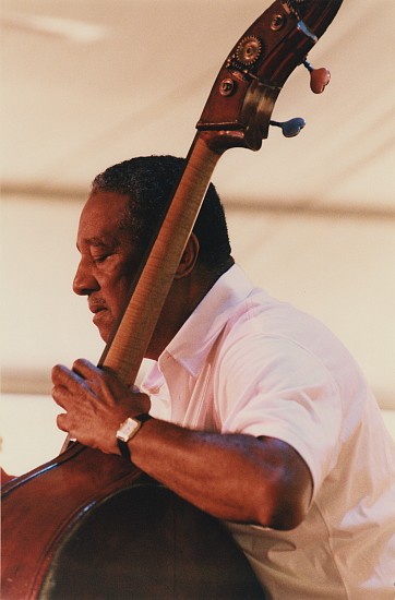 Paul J. Hoeffler, Ray Brown, Toronto Jazz Festival, at 'The Tent', 1994
Chromogenic print, 14 x 11 in. (35.6 x 27.9 cm)
Ray Brown (1926-2002) was a bassist known for extensive work with Oscar Peterson and Ella Fitzgerald, and as one of the greatest bassists in jazz history. Signed by the photographer.
7392
Sold