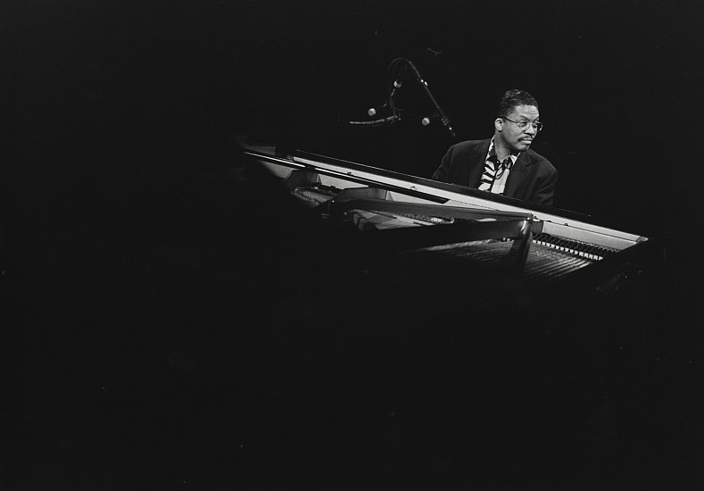 Jan Persson, Herbie Hancock, Copenhagen, 1996
Gelatin silver print; printed later, 12 x 18 in. (30.5 x 45.7 cm)
Herbie Hancock (b. 1940), a pianist, keyboardist, bandleader, and composer. Hancock first became known with the Miles Davis Quintet, where he helped to redefine the role of a jazz rhythm section and was one of the primary architects of the post-bop sound. Since the '70s, Hancock has also experimented with jazz fusion, funk, and classical. Signed by the photographer.
7402
$500