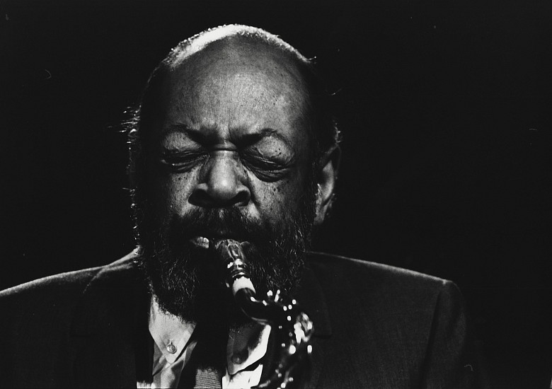 Jan Persson, Coleman Hawkins, Copenhagen, 1967
Gelatin silver print; printed later, 12 x 18 in. (30.5 x 45.7 cm)
Coleman Hawkins (1904-1969), nicknamed "Hawk", was one of the first prominent jazz musicians on tenor saxophonist. In 1939, he recorded the pop standard "Body and Soul", which is acknowledged as one of jazz's greatest recordings. Signed by the photographer.
7403
$500