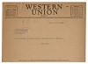 Telegram from Branch Rickey To Clyde Sukeforth, the morning of the first meeting between Rickey and Robinson
August 28, 1945, Ink on paper