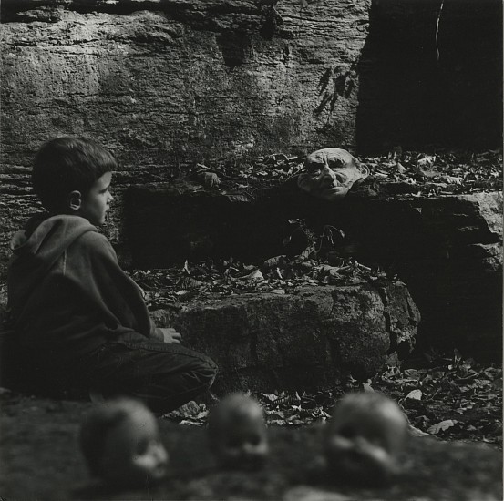 Ralph Eugene Meatyard, Untitled, c. 1960-64
Vintage gelatin silver print, 7 3/4 x 7 3/4 in. (19.7 x 19.7 cm)
Photographer's stamp with “Vintage Pre 1968” and “$750” and “1” in pencil on print verso.
8381
$8,500